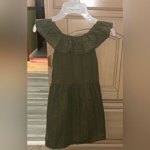 Kids Olive Green Dress